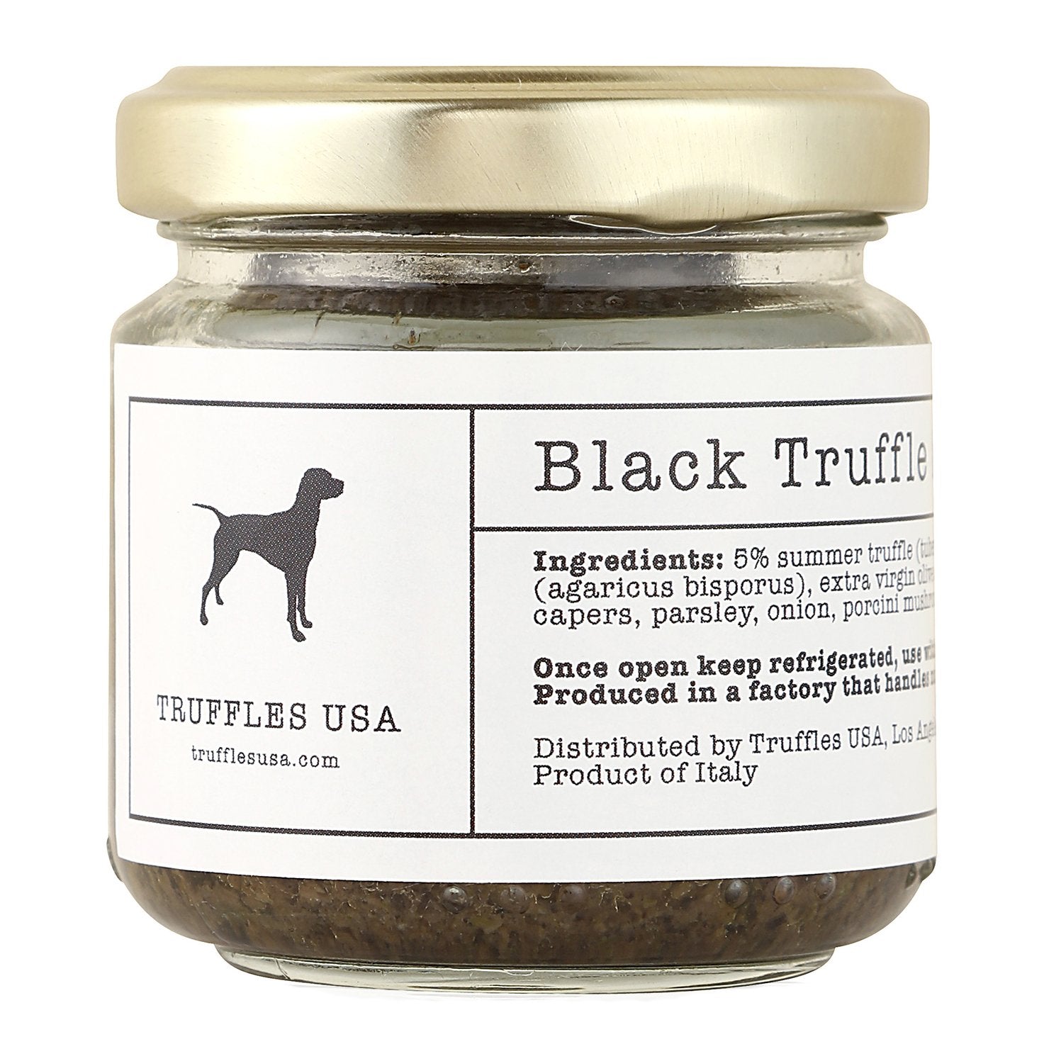 TRUFFLES USA Black Truffle Sauce 2.82 oz Jar - Imported from Italy - Fresh Sauce for Pasta, Chicken, Steak, Vegetables, Bread - 