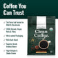 Natural Force - Organic Clean Coffee Dark, Mold & Mycotoxin Free, Lab Tested for Toxins & Purity, Low Acidity, Incredible Taste