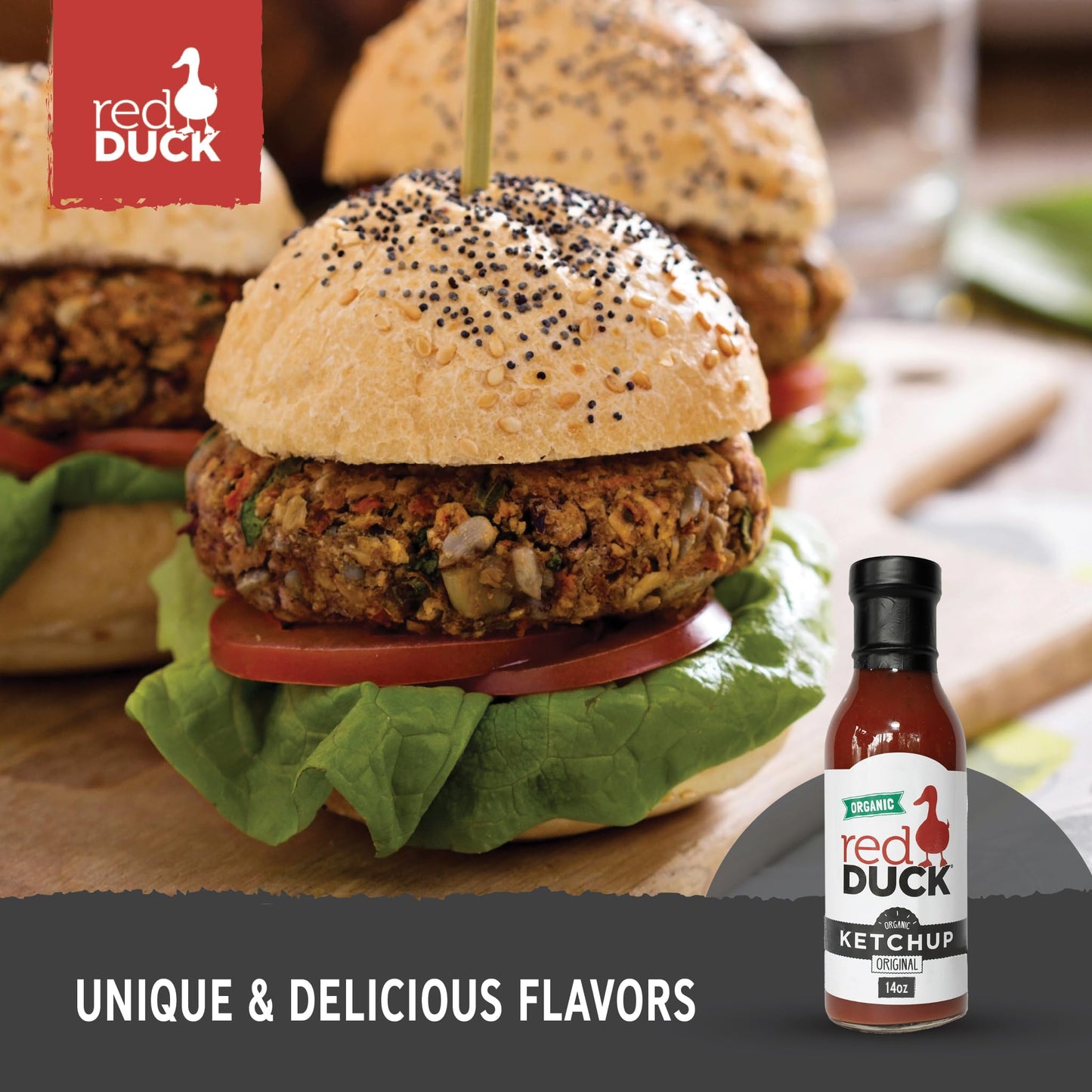 Red Duck Original Organic Ketchup - Gluten-Free, All Natural (Original, 14 fl. oz.)