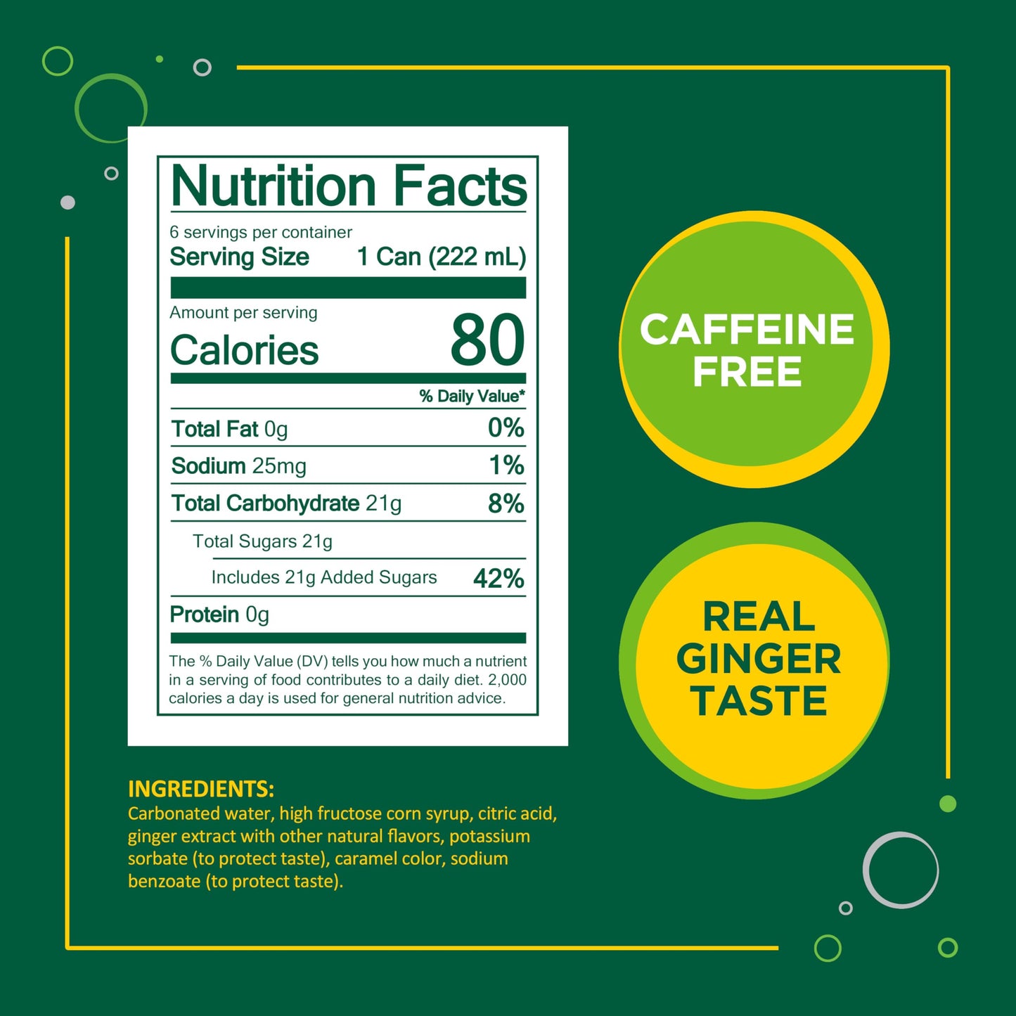 Seagrams Ginger Ale  7.5 fl oz  6 Count