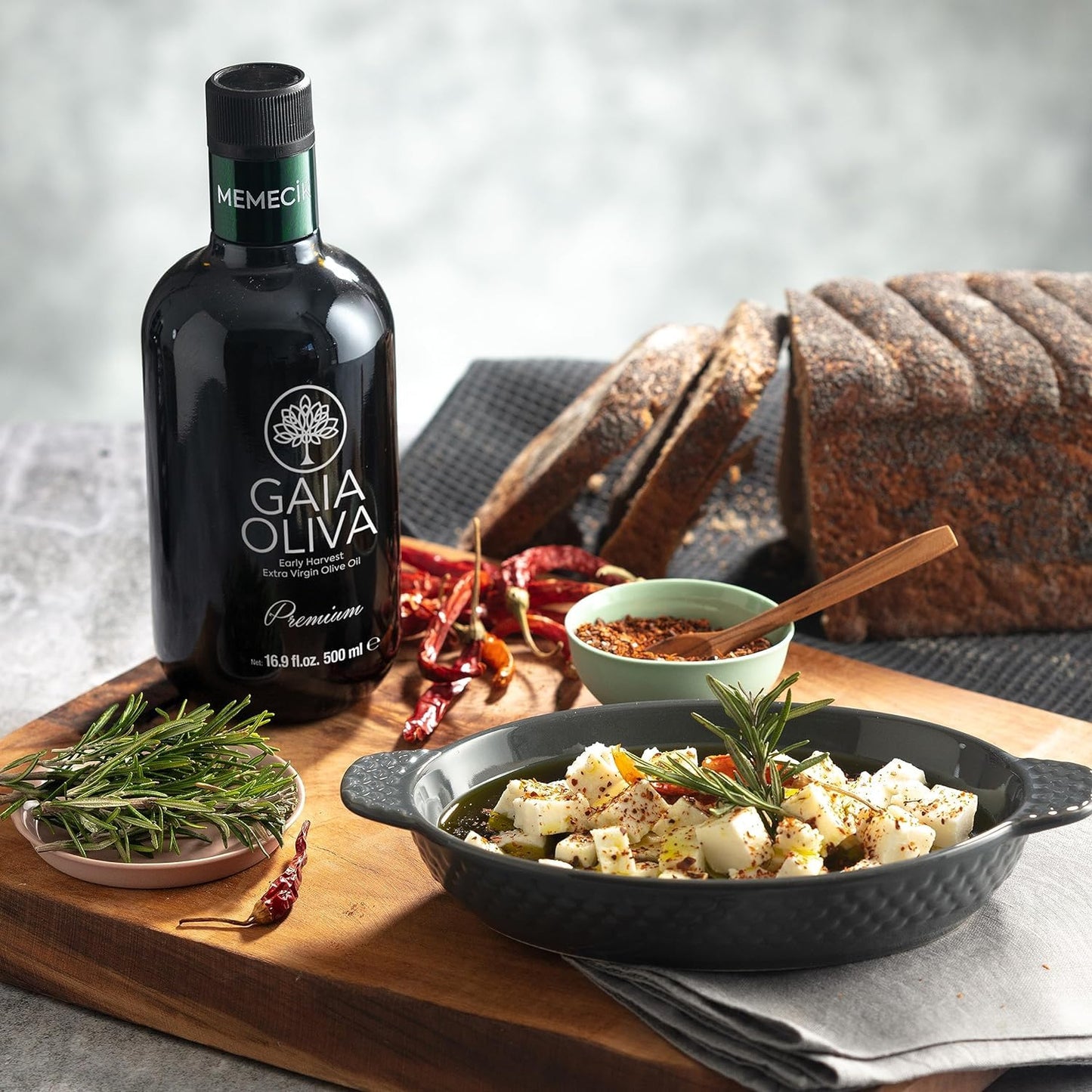 Gaia Oliva Cold Press Extra Virgin Olive Oil, Early Harvest Robust Fresh Premium Olive Oil From Aegean Region, Aeite De Oliva Ex