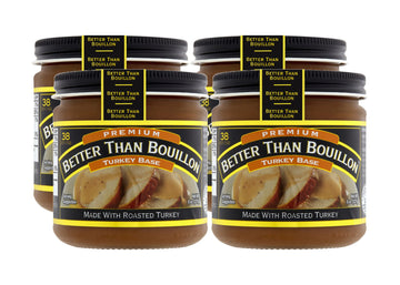 Better Than Bouillon Premium Turkey Base, Roasted Turkey Flavor, 8 Ounce (Pack of 4)