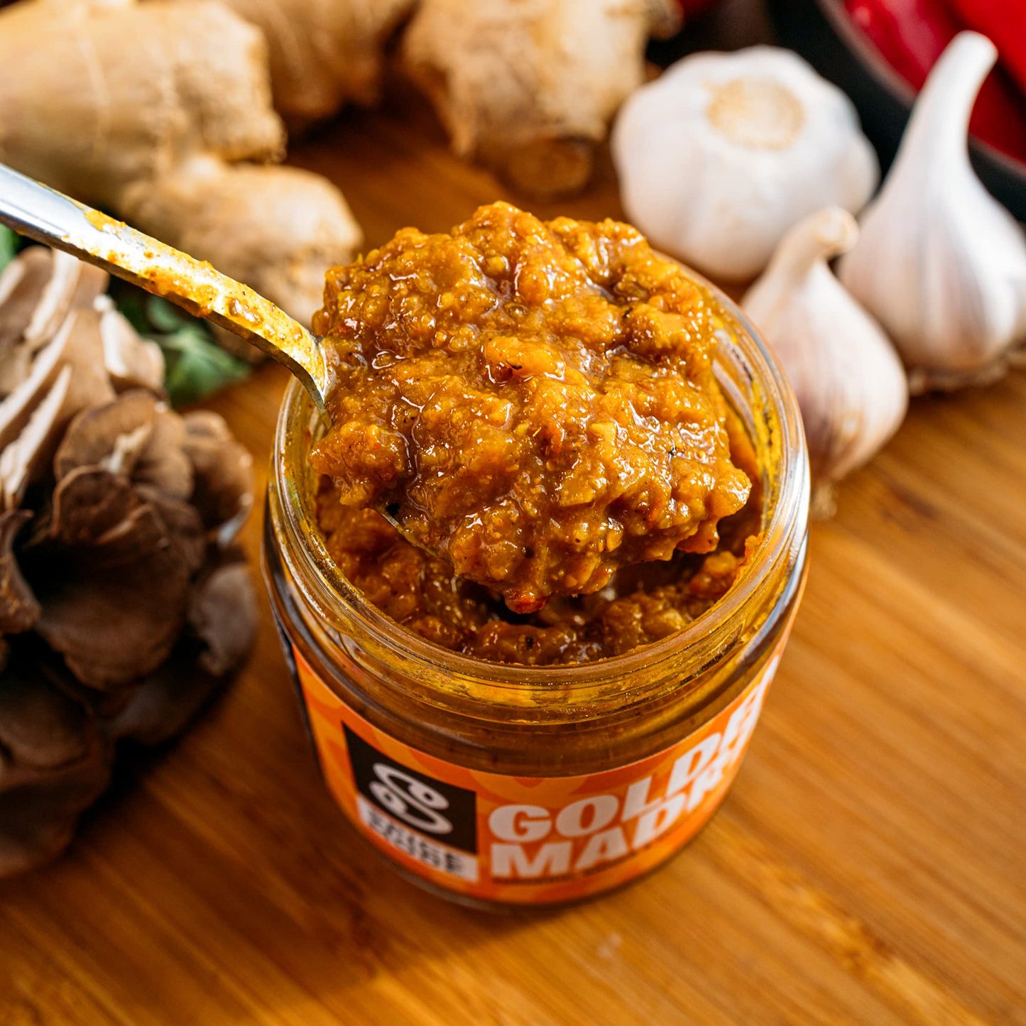 Spicemode, Golden Madras Curry Sauce, Spicy, Vegan, Gluten Free, Small Batch, Bold Flavor, 9 Ounces