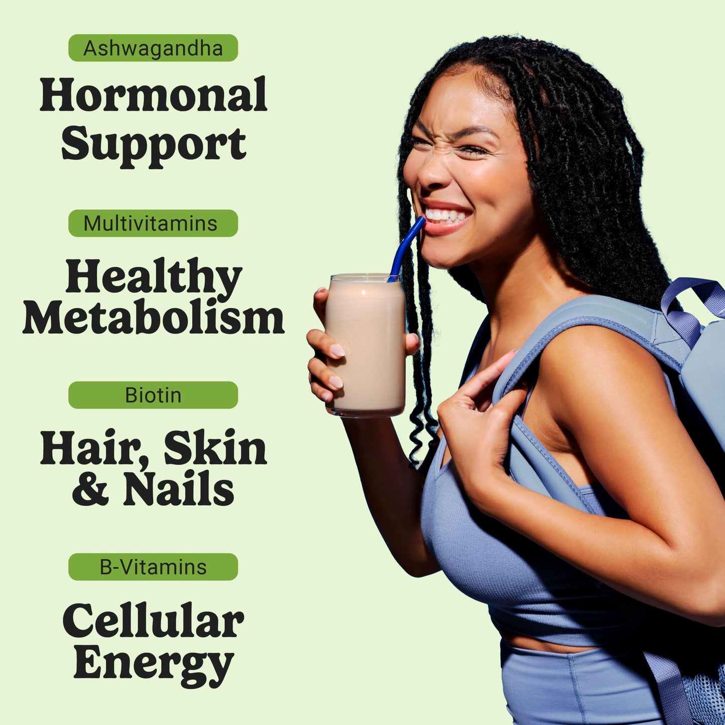 VitaHustle ONE Meal Replacement Shake - Vegan Protein Powder with Superfoods, 24 Ounce, Vanilla Flavor