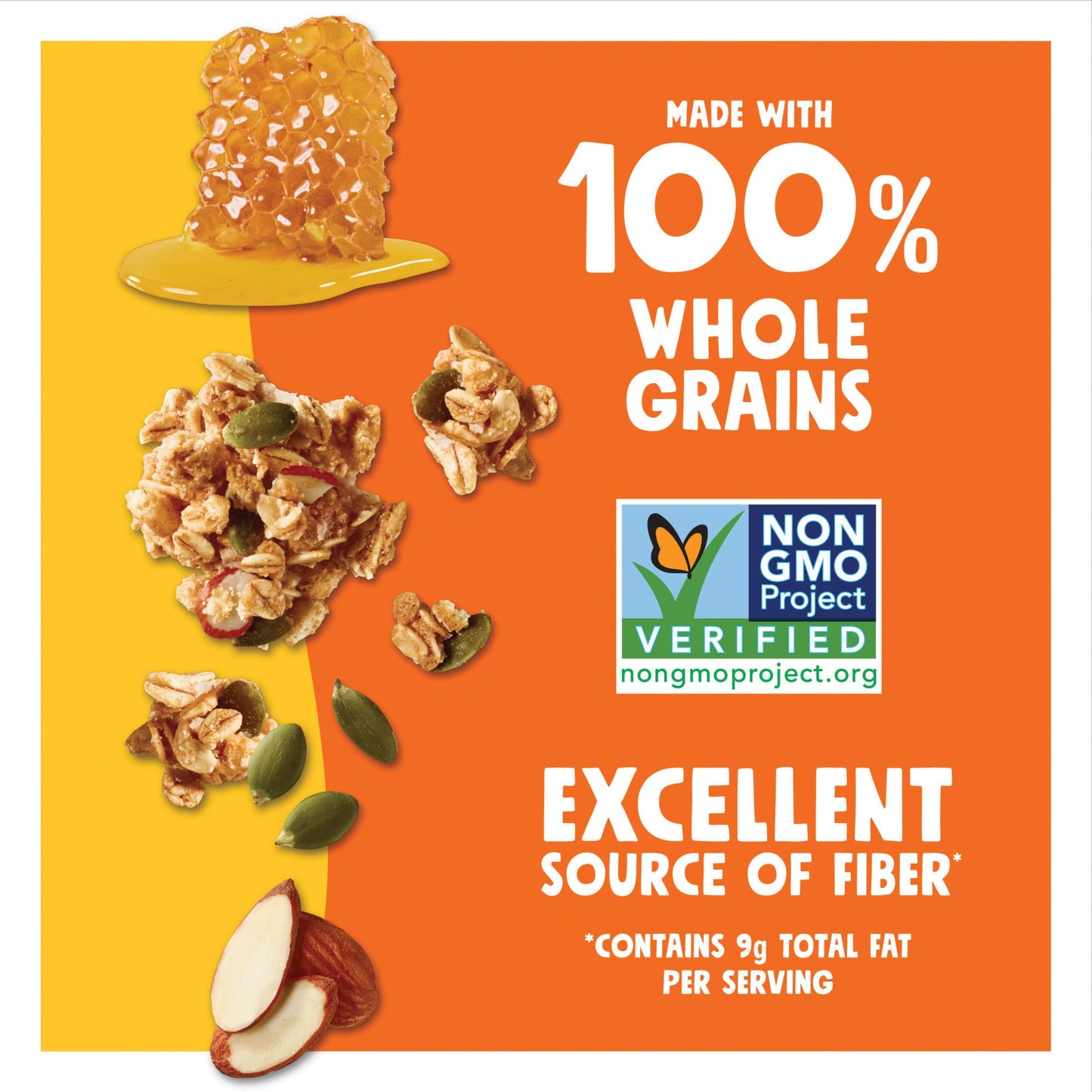 Bear Naked Granola Cereal, Whole Grain Granola, Breakfast Snacks, Oats and Honey, 11oz Bag (1 Bag)