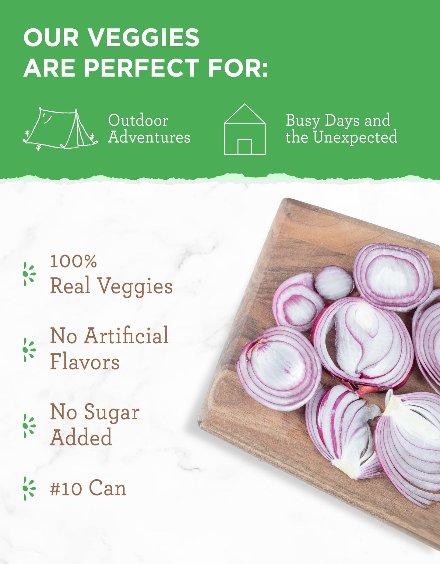 Simple Kitchen Dehydrated Chopped Onions - 250 Servings for Family Meal Prep, Gluten Free & Freeze Dried Survival Just Add Water