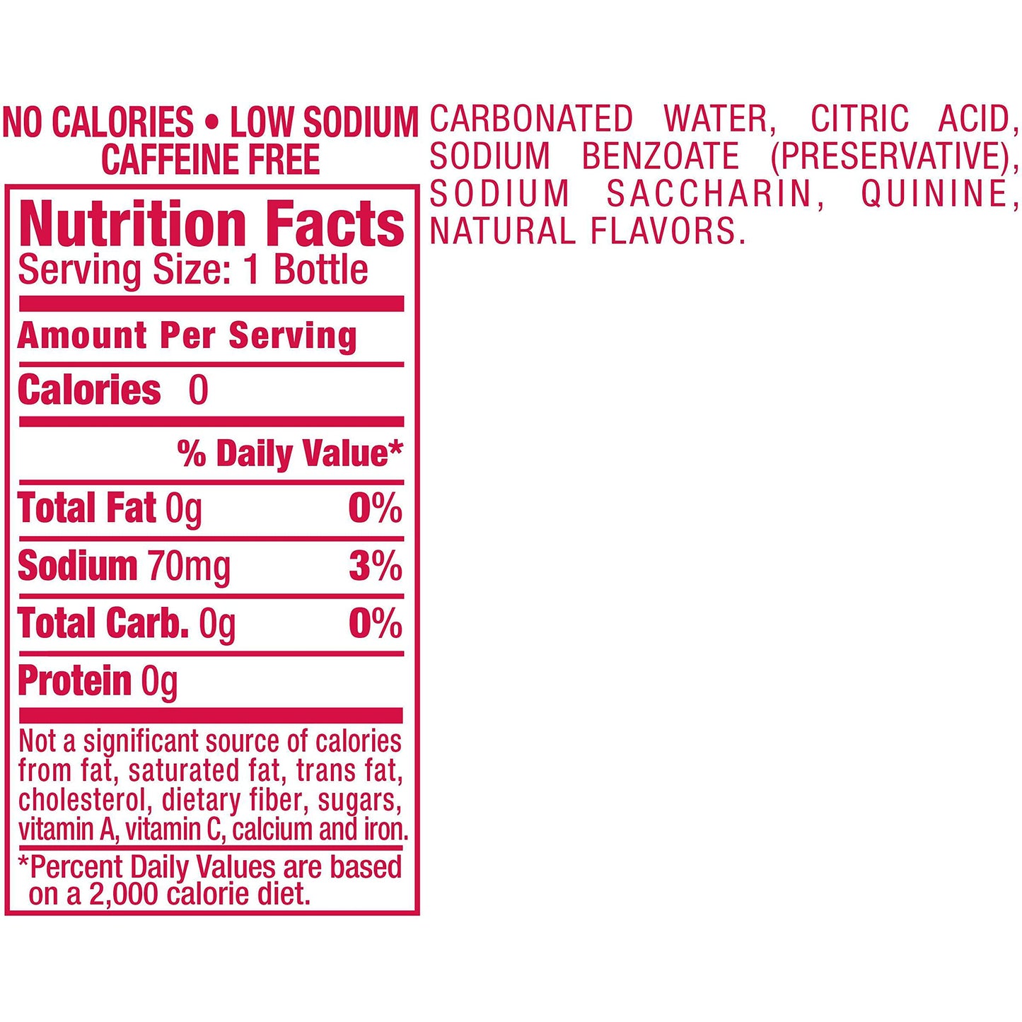Canada Dry Diet Tonic Water, 10 Fl Oz Plastic Bottle, Pack of 6