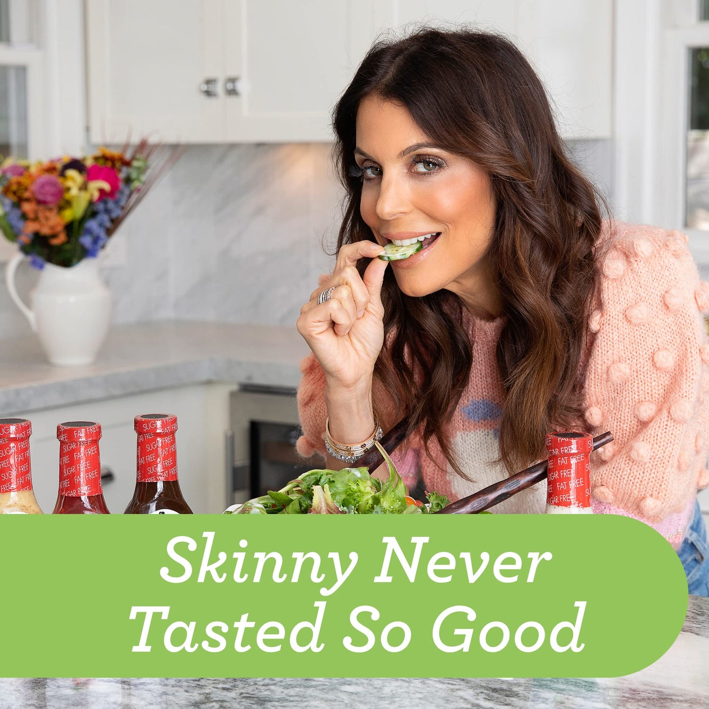 Skinnygirl Fat-Free Salad Dressing, Sugar-Free Italian, 8 Fl Oz, Pack of 1