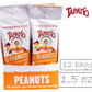 Straight Up Nuts Tapatio Spicy Nuts, Hot Peanuts with Lime, 2.5 Oz Bags, Pack of 12