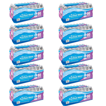 Generic Purified Water Mini Bottles, 8 oz, Pack of 800, Bulk Small Bottles