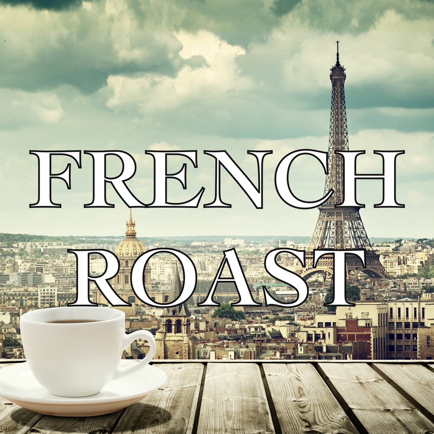 French Roast Coffee, Whole Bean, Dark Roast, Fresh Roasted, 16-Ounce