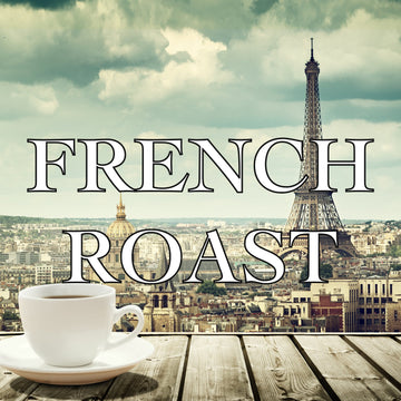 French Roast Coffee, Whole Bean, Dark Roast, Fresh Roasted, 16-Ounce