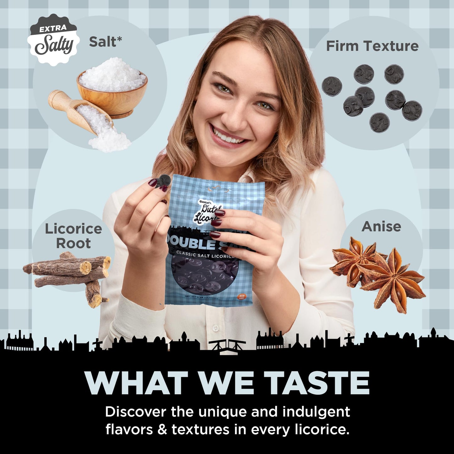 Gustaf'S Dutch Licorice Double Salt Coins - 12 Pack Of 5.2Oz Bags - Salted Black Licorice Coins - Dutch Candy From Netherlands -
