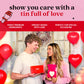 Davids Cookies Shortbread Cookies in Love Sweet Sampler Tin - Original and Chocolate Chip Shortbread Cookies in a Love-Themed Gift Tin - Gourmet Food Gift Basket for Her Him