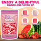 Freeze Dried Fruit Bursts Candy - Mini All Reds L Hard Candy Mix 5Oz Treat Snack Gift Bag Strawberry, Fruit Punch, Watermelon, C