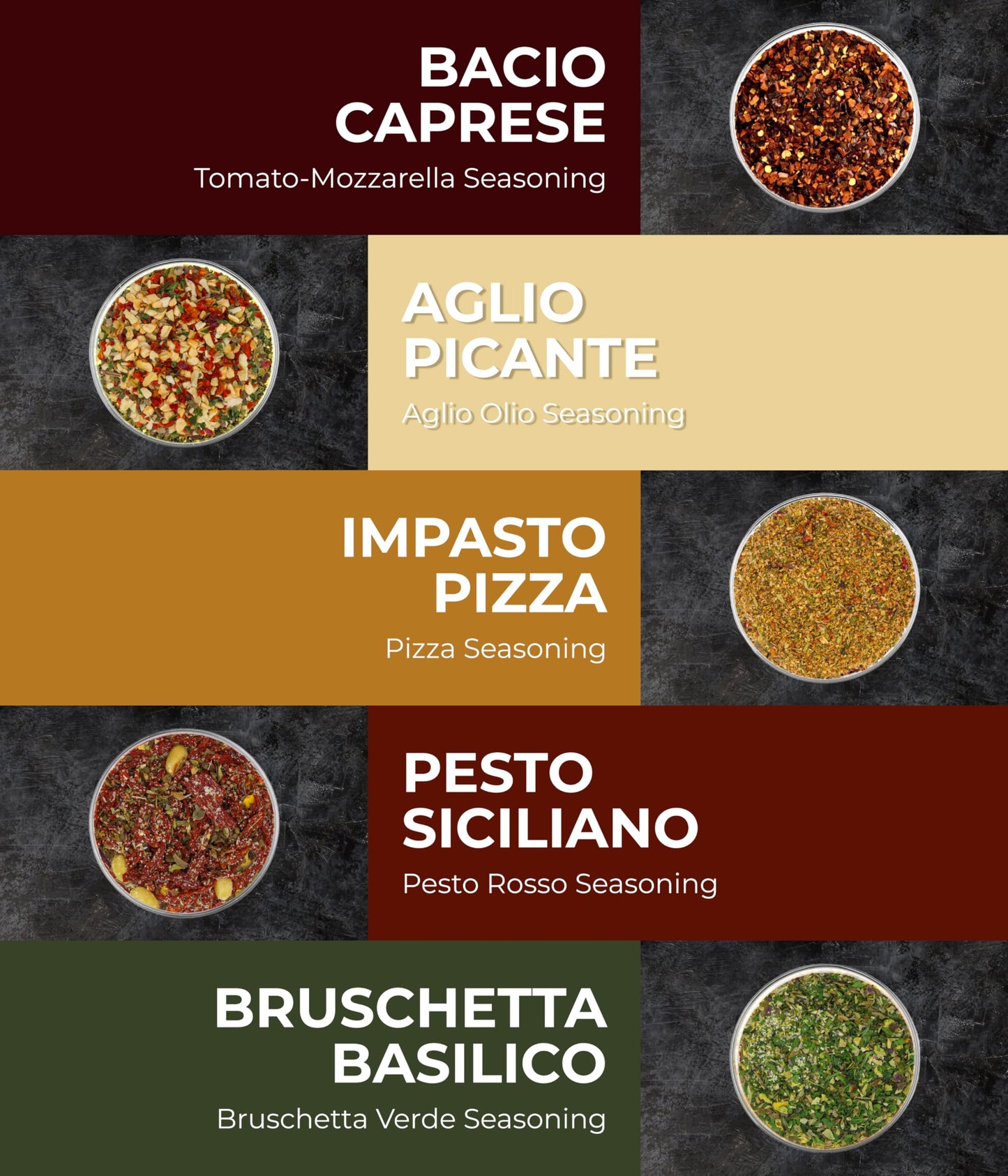 Timber Taste Italian Spice Gift Set - Gourmet Italian Seasoning Blends - Spices & Seasoning Set For Men & Women - Italian Spices