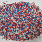 Senchanting Patriotic Red White And Blue Jimmies Sprinkles, Edible Sprinkle Mix, Birthday Jimmy Sprinkles Toppers For Decorating