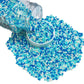 Philaeec Blue And White Nonpareils Sprinkle 2Mm Mini Peals Sprinkle Edible For Cake Decoration Cupcake Topper Cookie Baking Deco