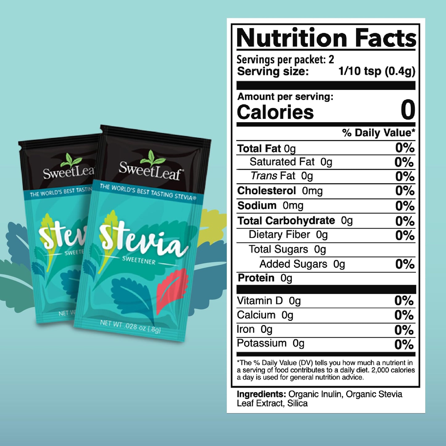 SweetLeaf Stevia Powder Packets - Zero Calorie Sweetener, Keto Friendly, Non-GMO - 70 Count (Pack of 2)