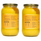 Swarnamrit A2 Desi Gir Cow Ghee Vedic Bilona Method Glass Jar Packaging (1 Litre X 2)