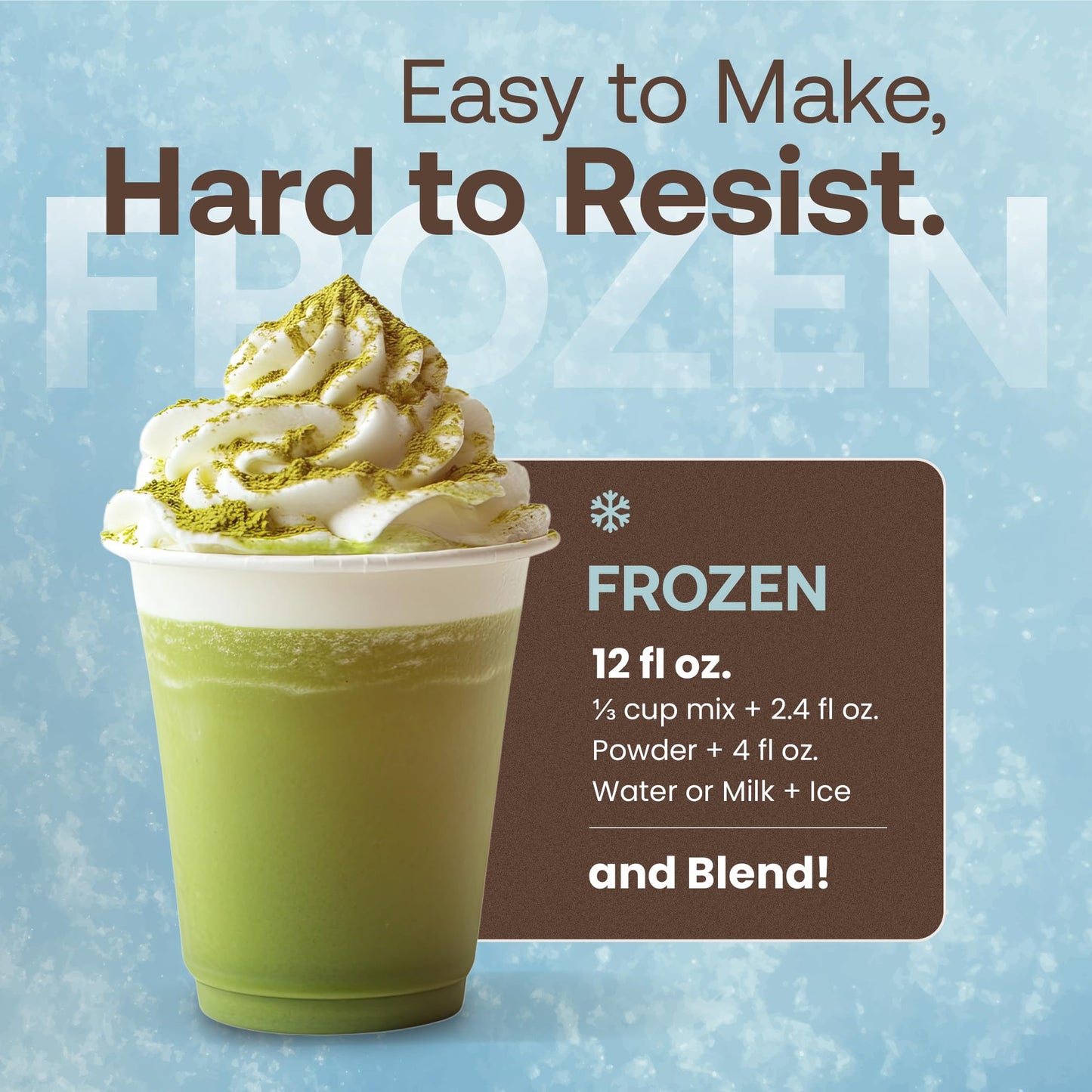 Dr. Smoothie Matcha Green Tea Latte, No Artificial Additives, 51mg Caffeine, 56 Ounce, 30 Servings