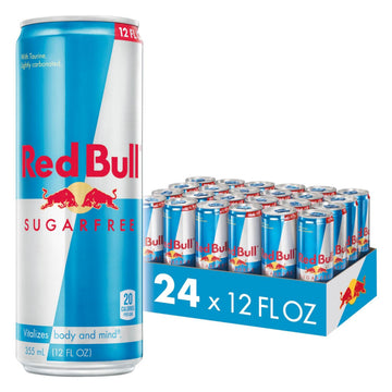 Red Bull Sugar Free Energy Drink, 114mg Caffeine, Taurine & B Vitamins, 12 Fl Oz, Pack of 24 Cans