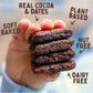 Natures Bakery Double Chocolate Brownie Bars, Whole Grains, Dates, and Cocoa, Plant Based, Dairy-Free, Snack Bar, 7 boxes with 1