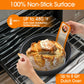 Angadona Sourdough Starter Kit - Handmade Cotton Rope Bannetons with Liners, 35oz Jar, Orange, Model SBBT-CTR-GJKT