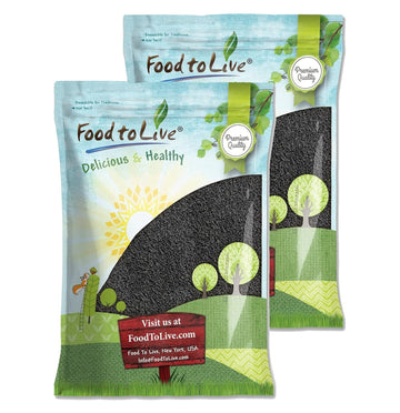 Food to Live - Black Cumin Seeds, 16 Pounds - Whole Raw Seeds, Bulk Spice, Vegan. High in Iron, Calcium and Magnesium. Pairs wel