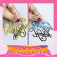15 Pcs Gold Happy Birthday Cake Toppers Mirror Acrylic Cake Topper Side Cake Decorations Gold Cake Inserts Cake Decorating Suppl