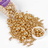 Cobakey Bright Gold Sprinkles For Cake Decorations 3.52 Ounce Gold Metallic Pearl Sugar Sprinkles For Cupcake Toppers Wedding Pa
