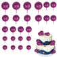 24 Pcs Glitter Ball Cake Toppers Balls Cupcake Toppers Foam Ball Shaped Cake Picks Mini Balloon Cake Insert Decoration For Weddi
