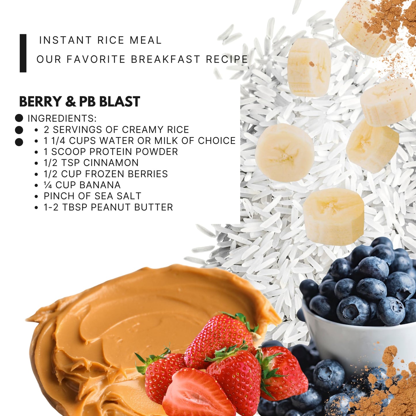 Rice Cream 3 LB, Plain Jasmine White Rice Hot Rice Cereal Scoop Included - 48 oz Easily Digestable Carb Source Emergency Food Su