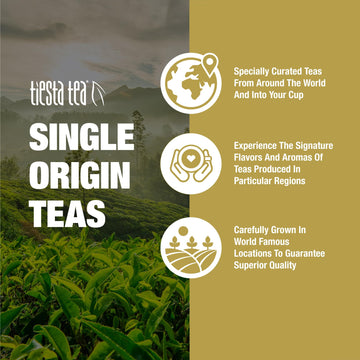 Tiesta Tea - Jasmine Pearls Green Tea | Single Origin Premium Jasmine Loose Leaf From China | 100% Pure Unblended Medium Caffein