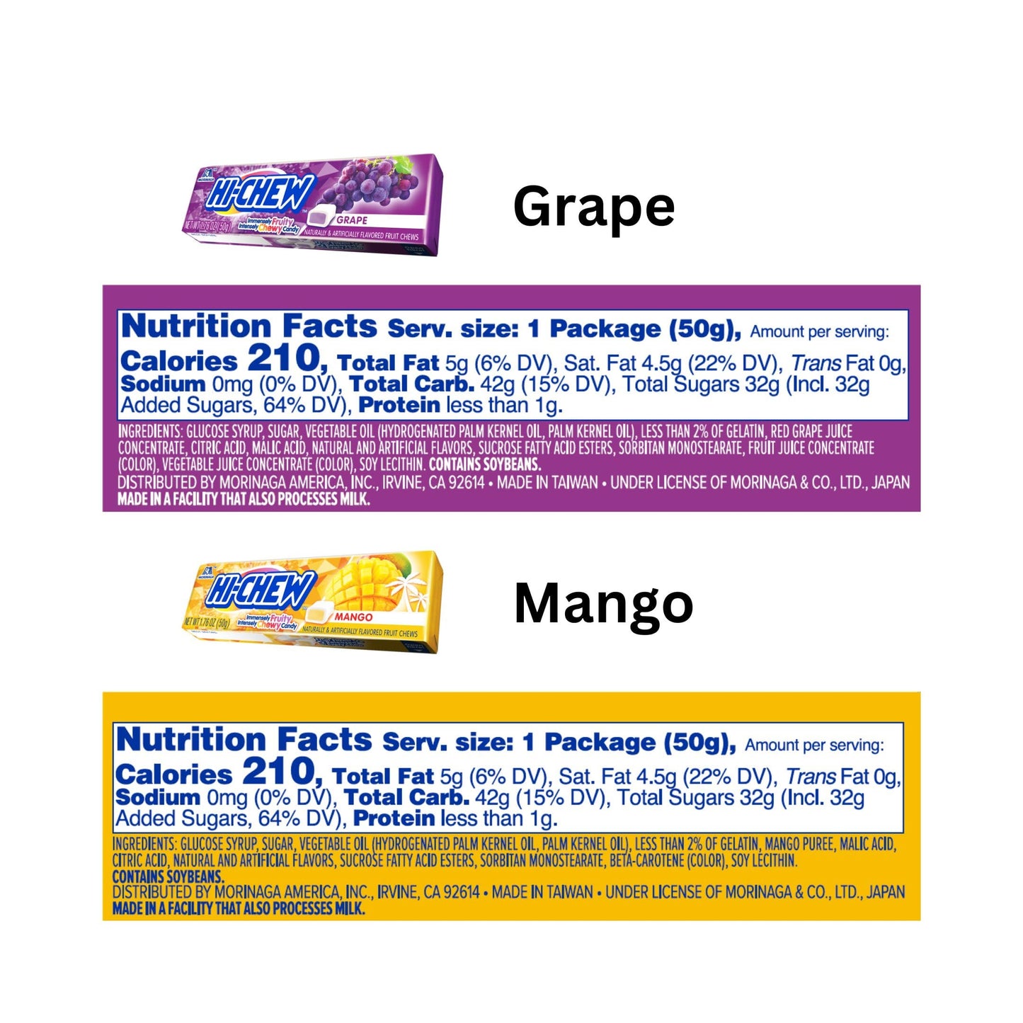 Hi-Chew Variety - Box Of 15 Sticks, 1.76Oz Ea | Unique Fun Soft & Chewy Taffy Candy | Immensely Juicy Exotic Fruit Flavors | Strawberry Green Apple Grape Mango Sweet & Sour Watermelon