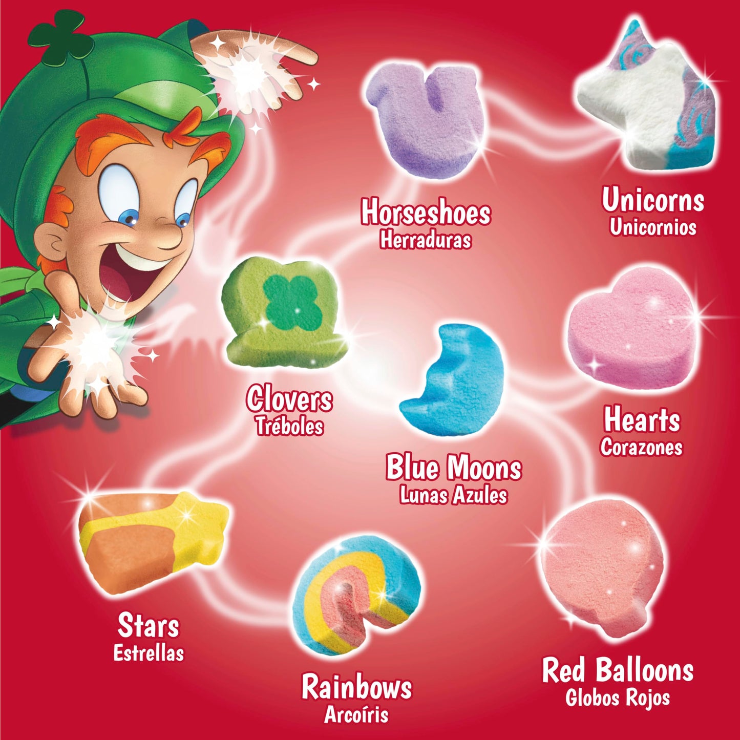 Lucky Charms, Gluten Free Cereal With Marshmallows, With Leprechaun Trap, Large Size, 14.9 Oz
