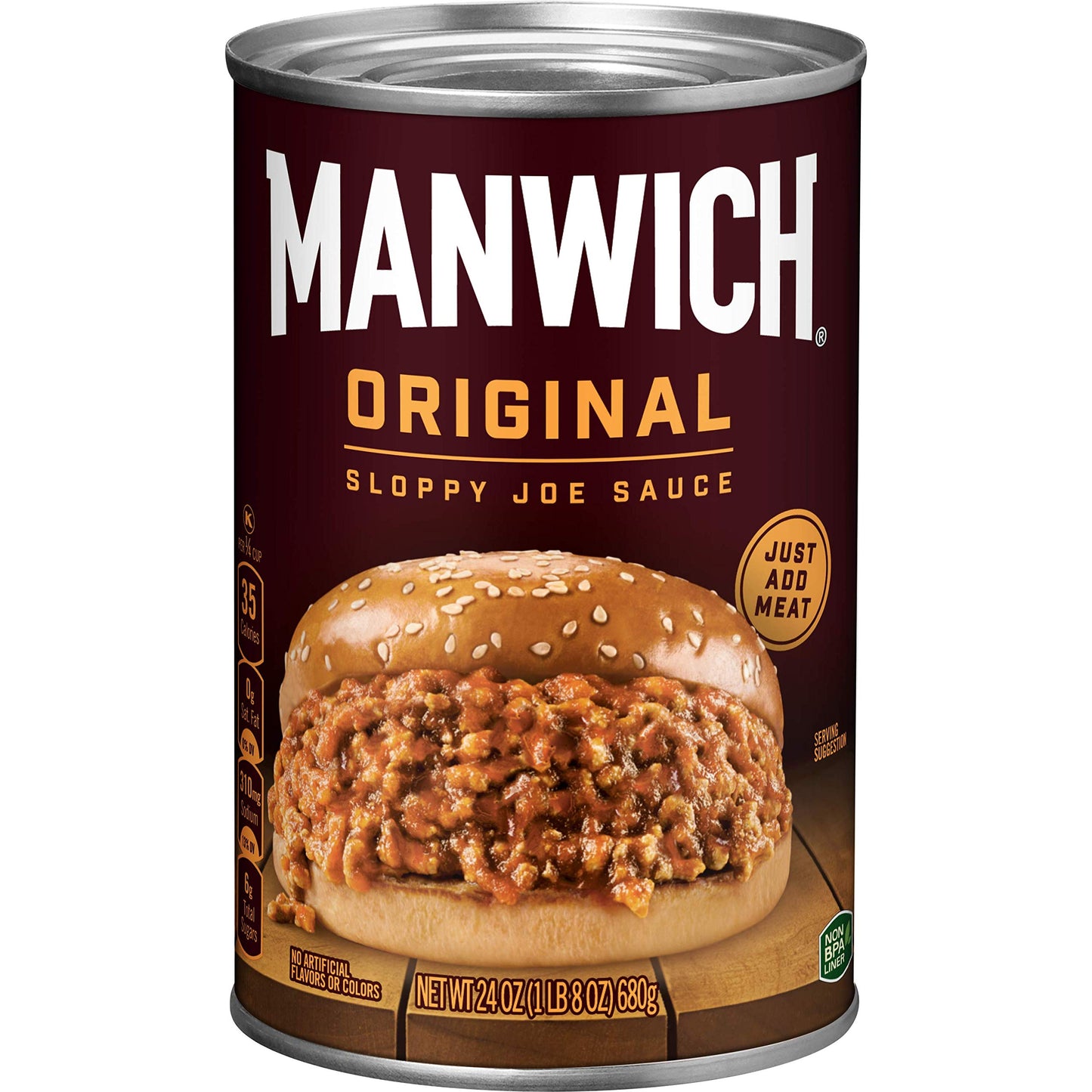 Manwich Original Sloppy Joe Sauce, Canned Sauce, 24 OZ (Pack of 12)
