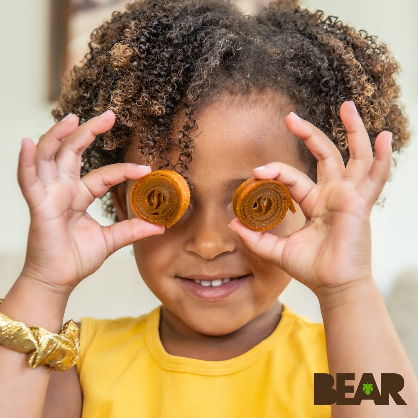 BEAR Real Fruit Snack Rolls - Gluten Free, Vegan, and Non-GMO - Mango - Healthy School And Lunch Snacks For Kids And Adults, 0.7