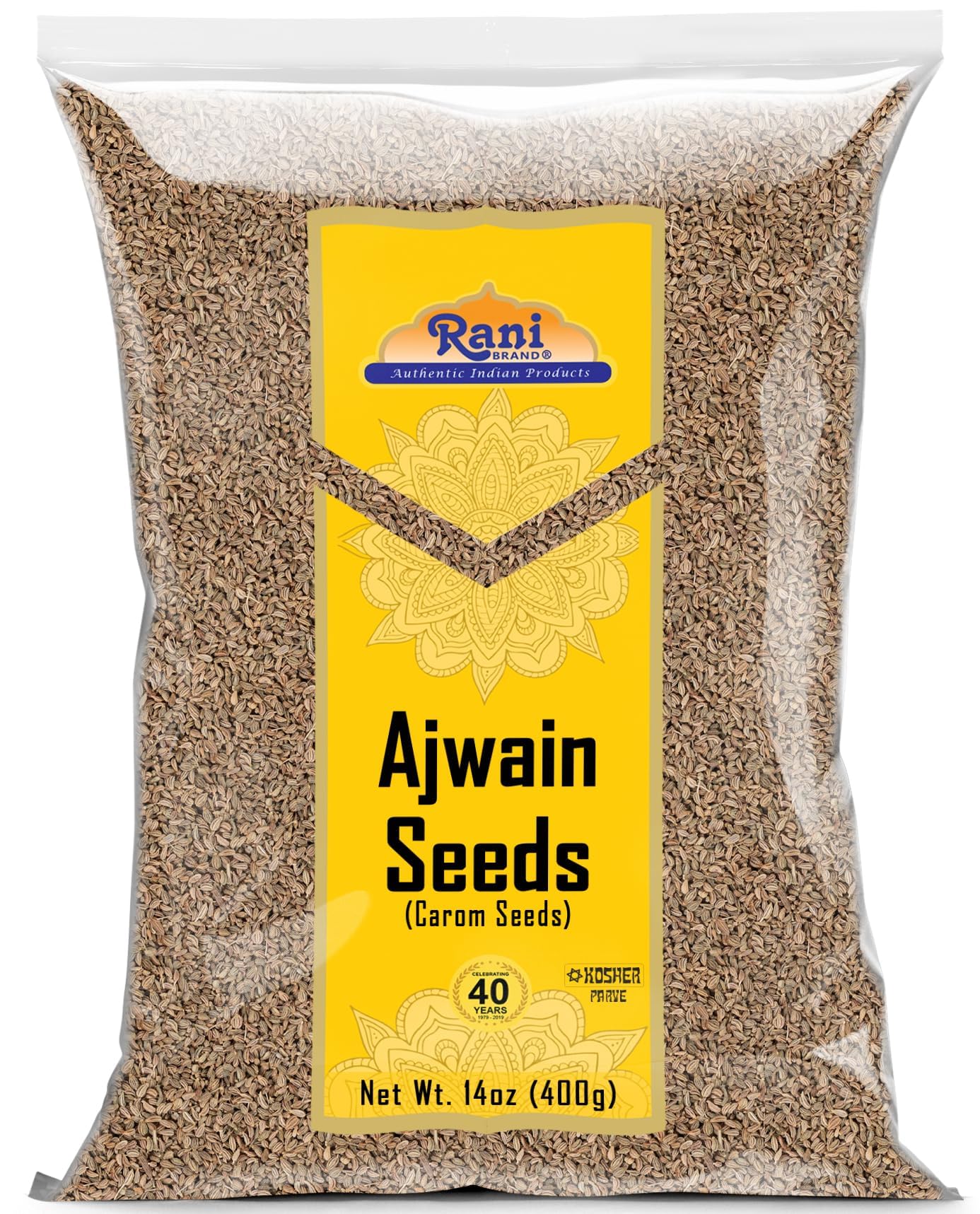 Rani Ajwain Seeds Whole 14oz (400g) - All Natural, Vegan, Gluten Friendly, NON-GMO, Kosher, Indian Origin