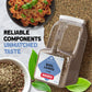 Dependable Food Basil Leaves -1.5 Lb. Jar- Bulk, Kosher, Dried Basil Seasoning for Pasta Sauces, Pesto, Salads, Garnishes & More