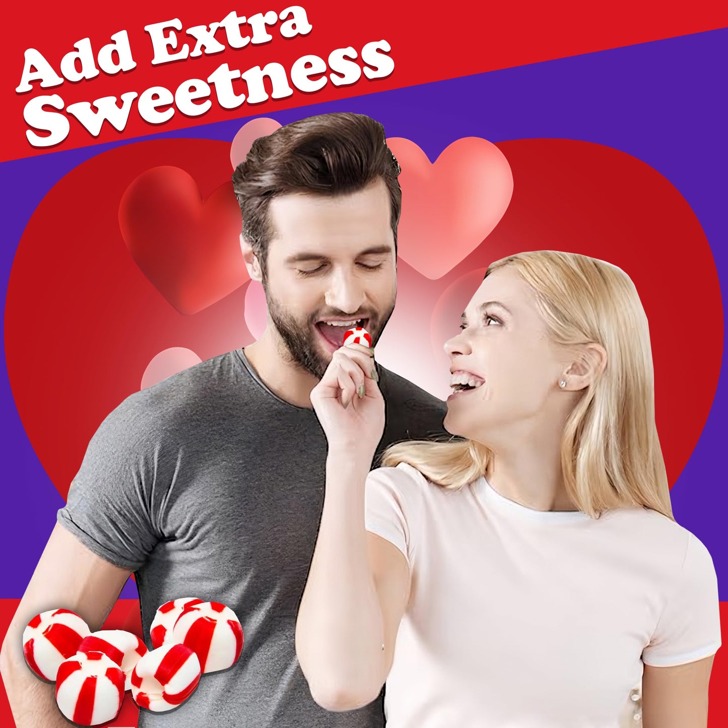 Soft Peppermint Candy Balls, 200 Pieces Of Classic Christmas Candy Bulk, Stocking Stuffer, Individually Wrapped Red And White St