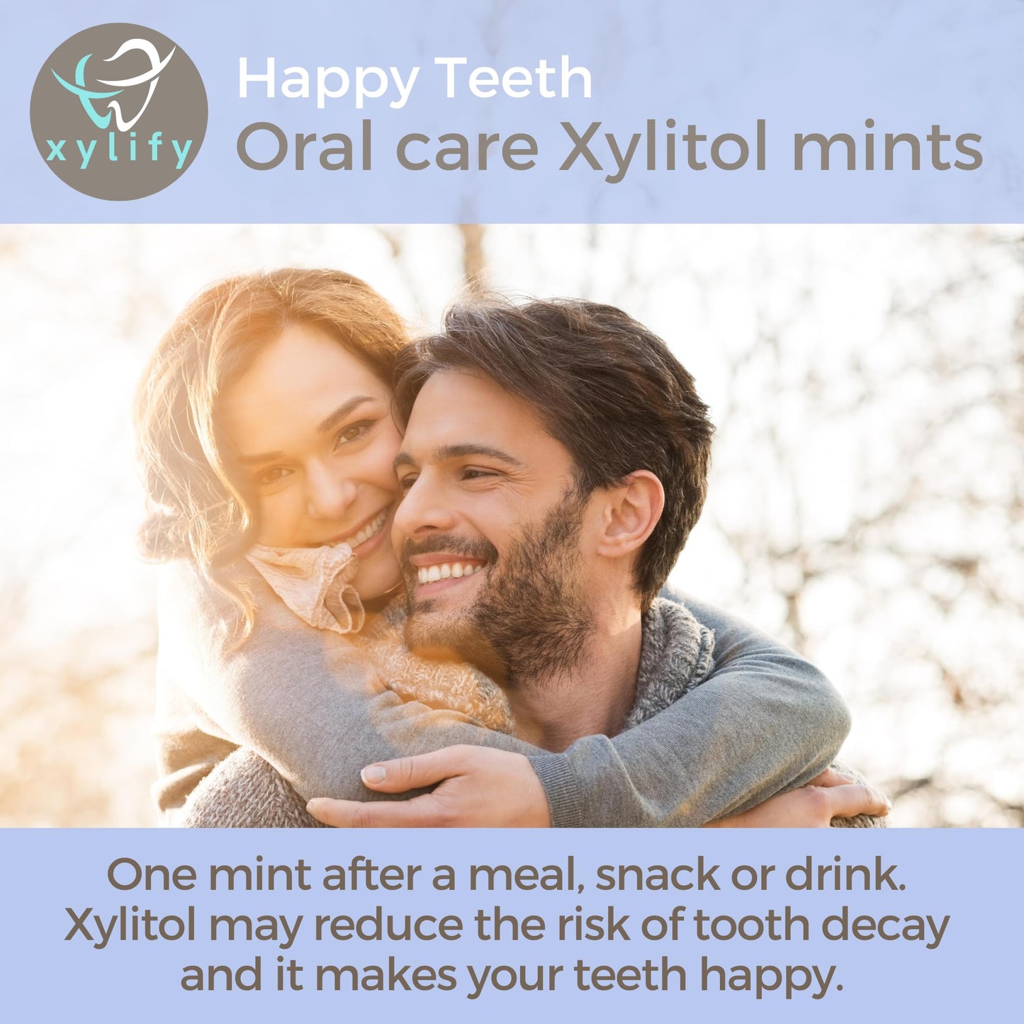 Xylitol Mints For Oral Care - Wild Berries Flavor, 100% Xylitol Sweetened, Sugar Free Candy, Happy Teeth Dental Mints From Finla