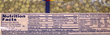 Hurst's HamPeas Brand Green Split Peas (Pack of 2) 20 oz Bags