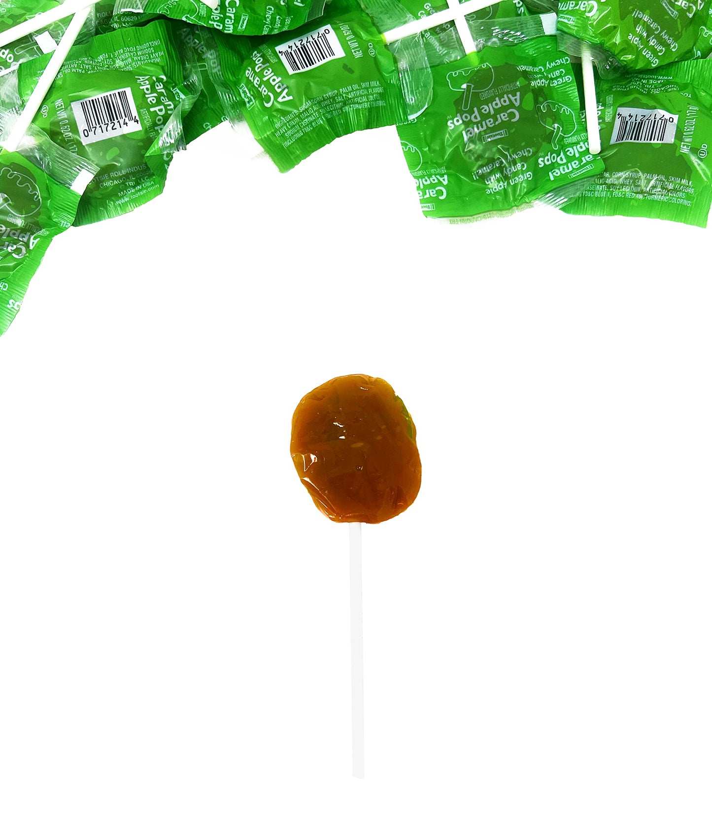 Assortit Caramel Apple Tootsie Pops Bulk Lollipops 2 lbs (32 Oz) Brown Resealable Bag 50+ Pcs