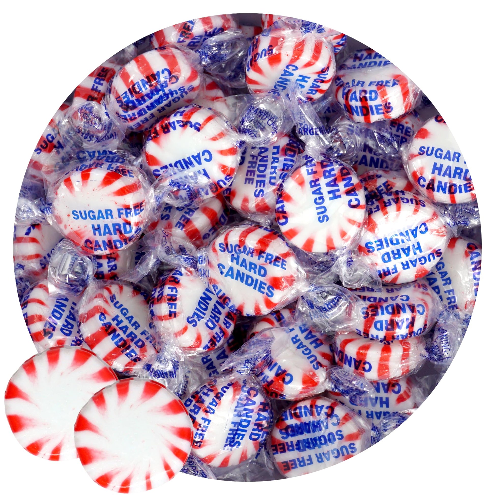 Arcor Sugar Free Peppermint Starlight Mints  2 Pound Bulk Bag (Approx 140 Pieces)  Individually Wrapped Hard Candy  The Hampton Popcorn & Candy Company