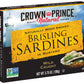 Crown Prince Brisling Sardines in Mustard, 3.75-Ounce Cans, Pack of 12