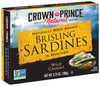 Crown Prince Brisling Sardines in Mustard, 3.75-Ounce Cans, Pack of 12