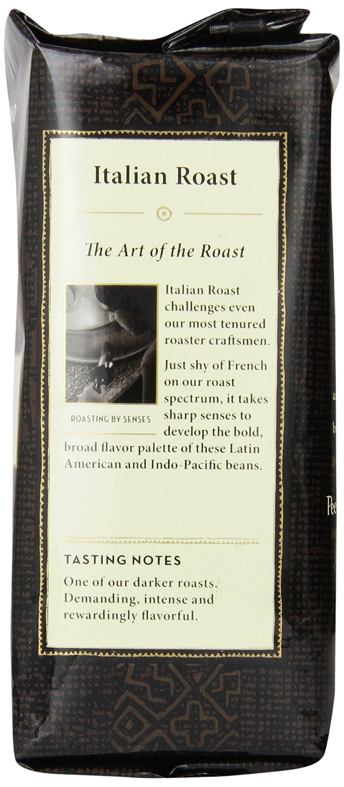 Peets Coffee Italian Roast Dark Roast Ground Coffee, 12 oz