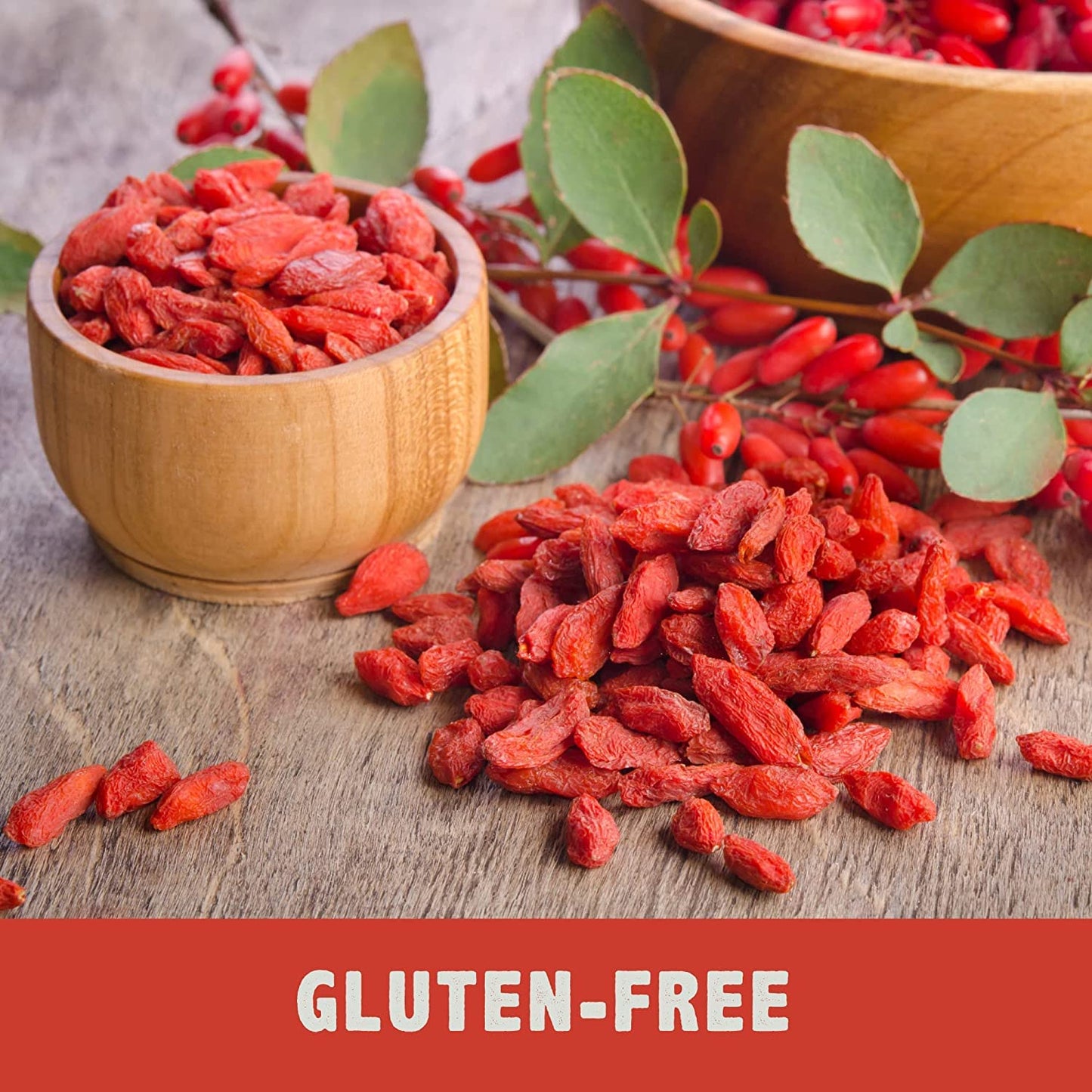 Nutrient Elements Goji Berries - 0.5 Lb/8 Oz. Certified Usda Organic, Raw, Sun-Dried, Hand-Picked, Usa Lab Tested - Resealable Bag - Extra Large Size Berries - No Additives - Free Recipe Book