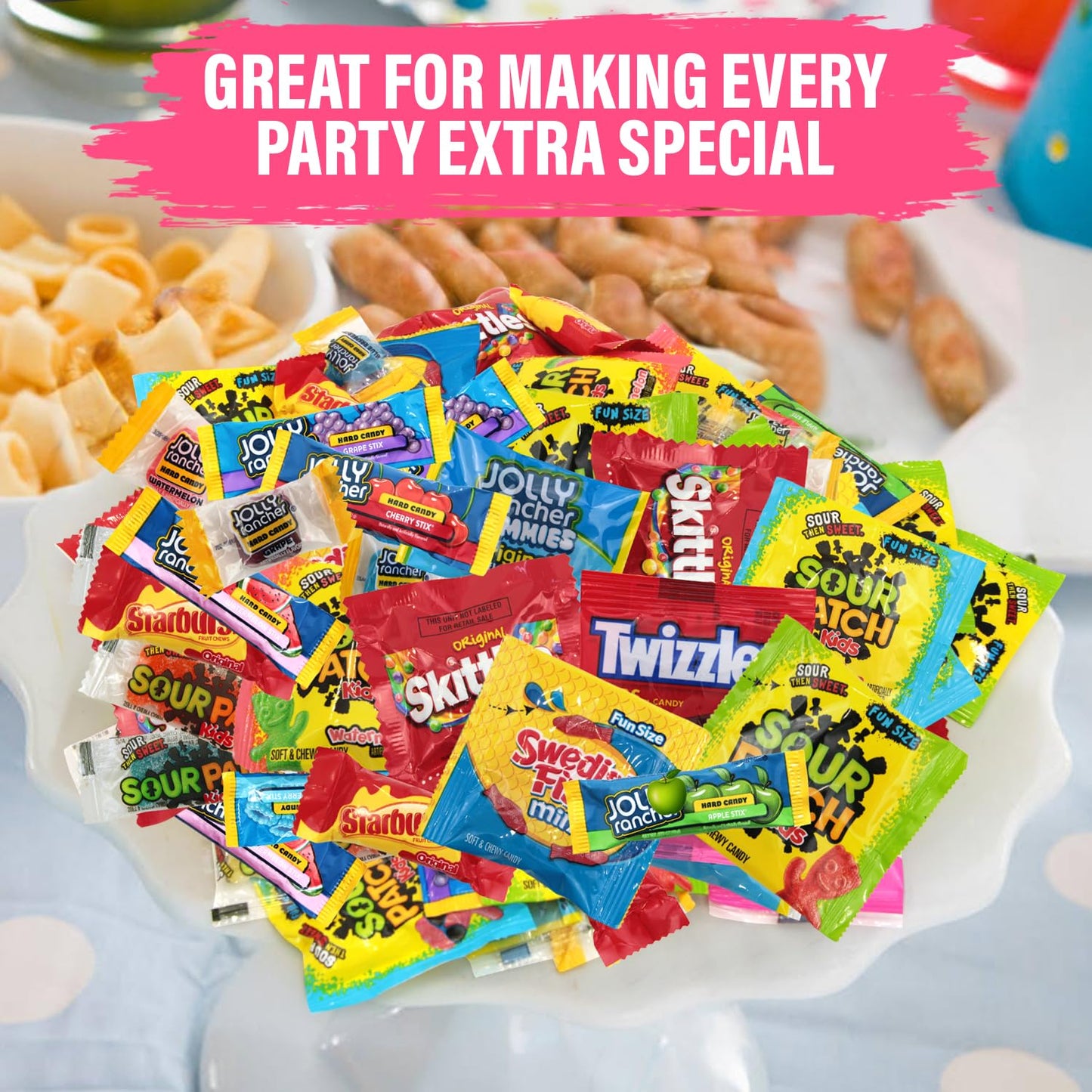 Jumblet Bulk Candy Mix Variety Pack - 5lb Assorted Sweets for Parties, Goodie Bags, and Office